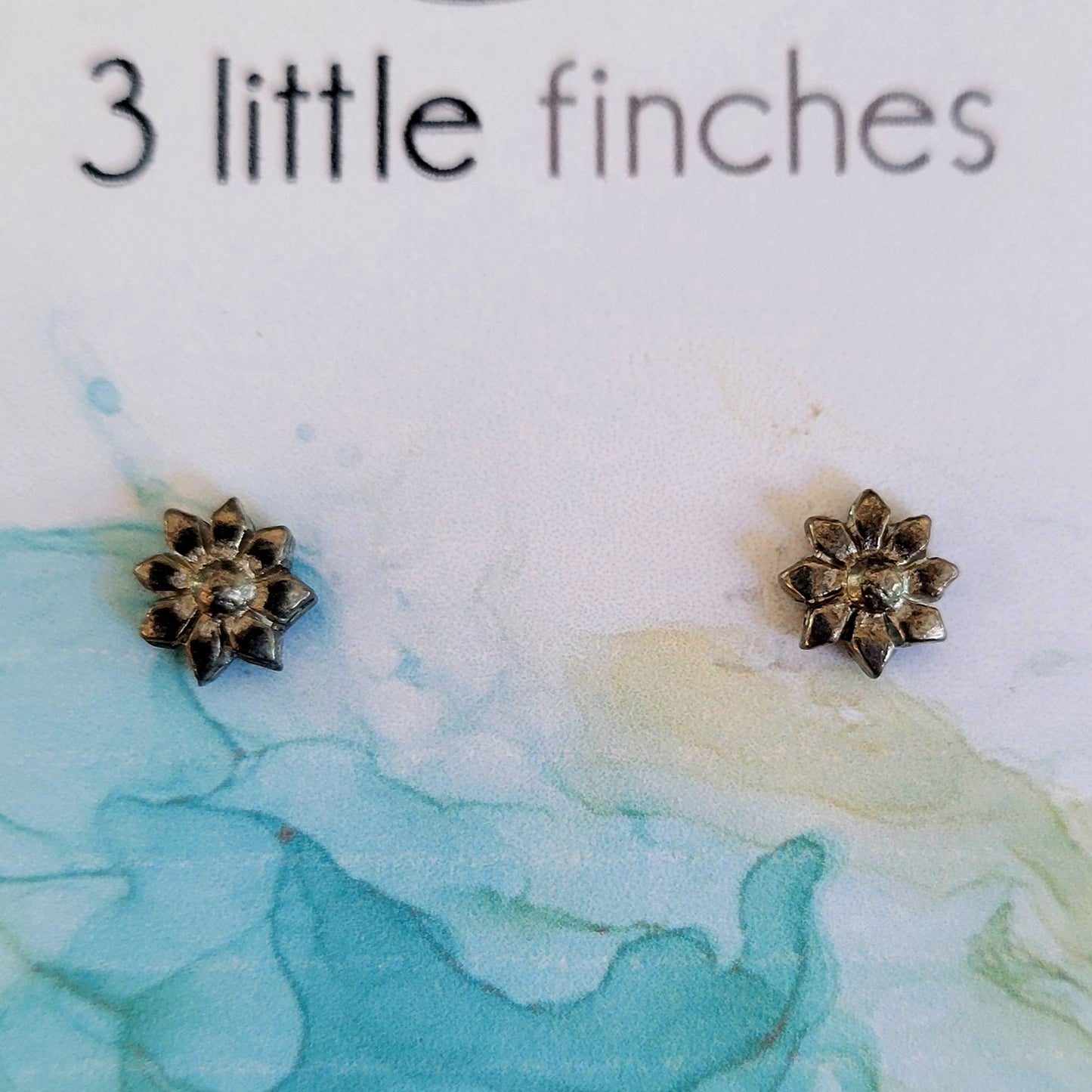 Daisy Pewter Earrings