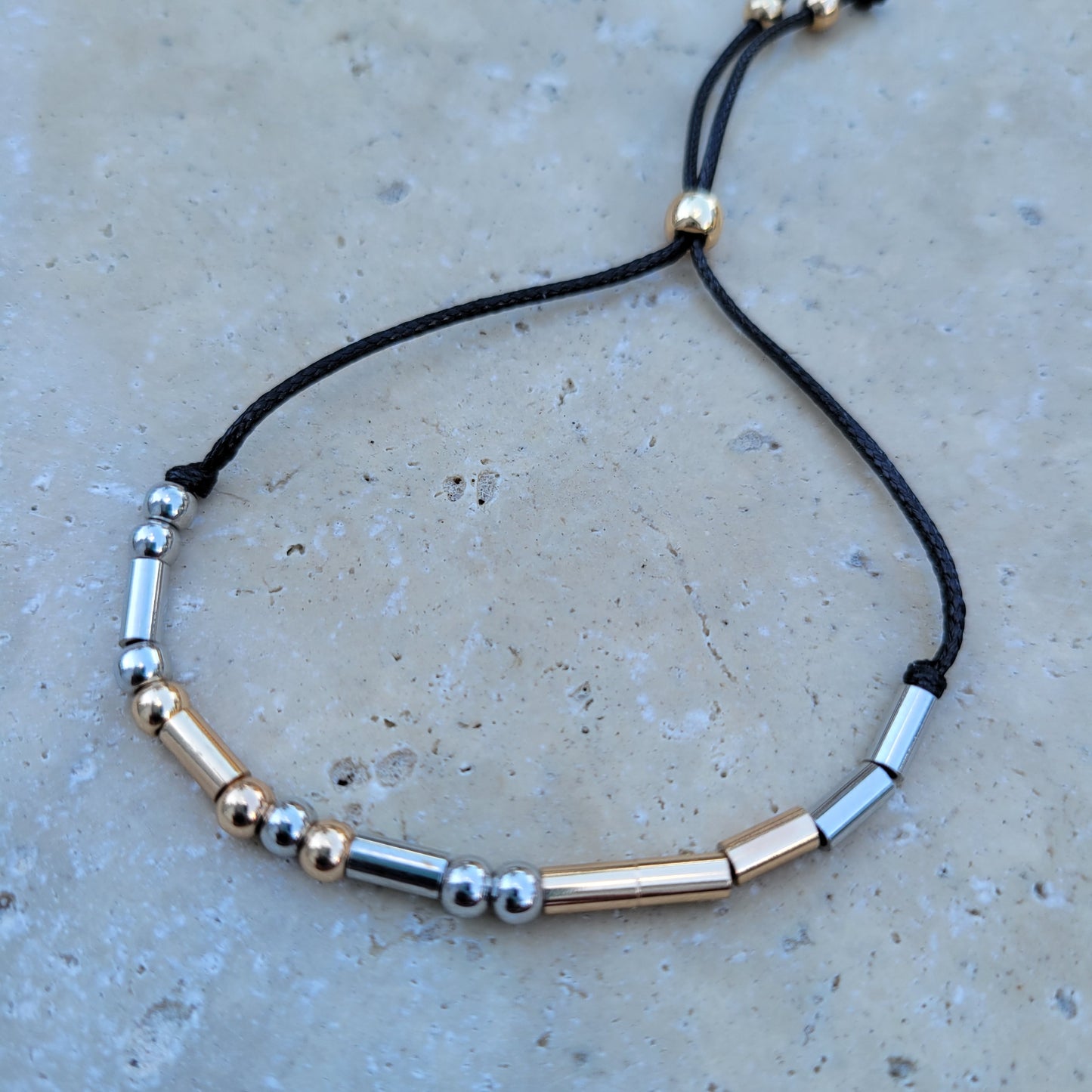 "Breathe" Morse Code Bracelet