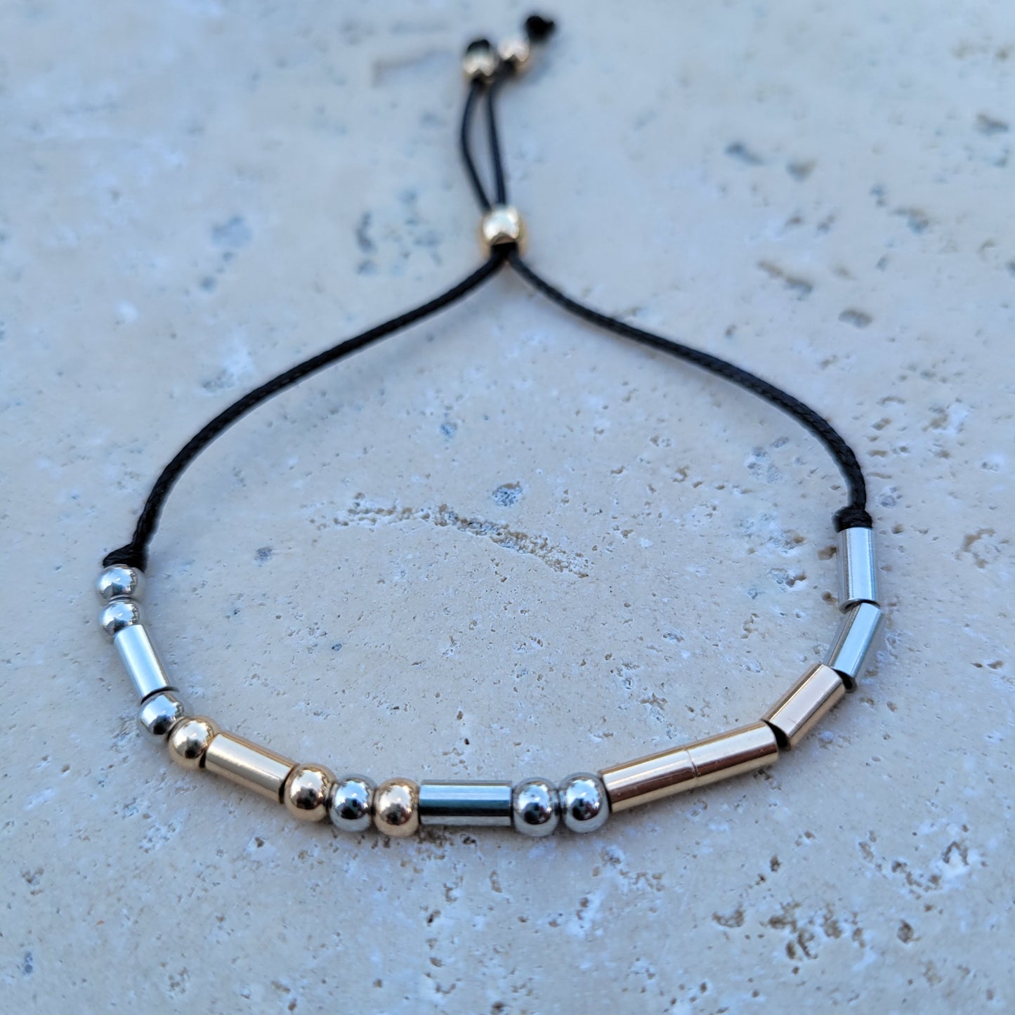 "Breathe" Morse Code Bracelet