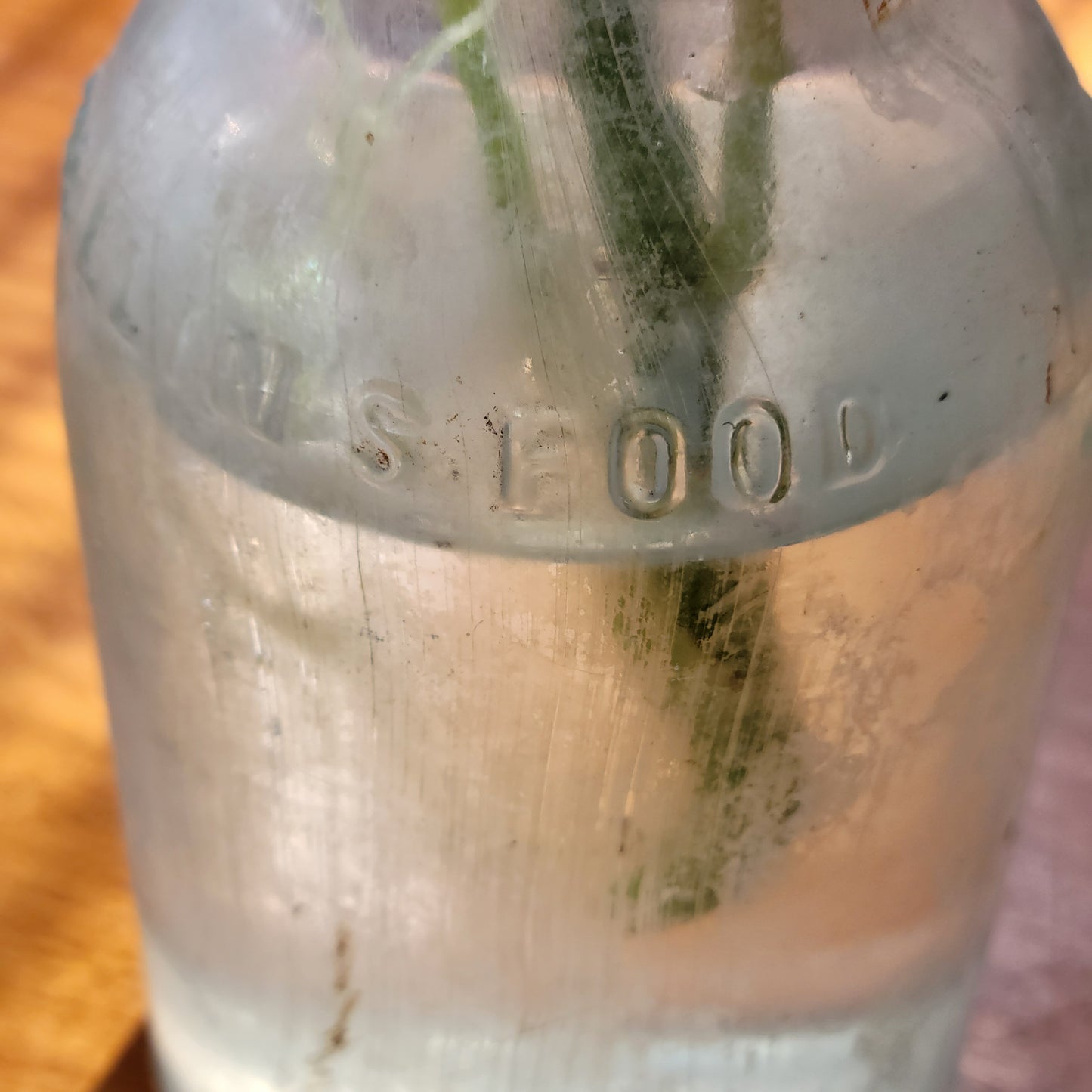 Vintage Glass Bottle Mellin's