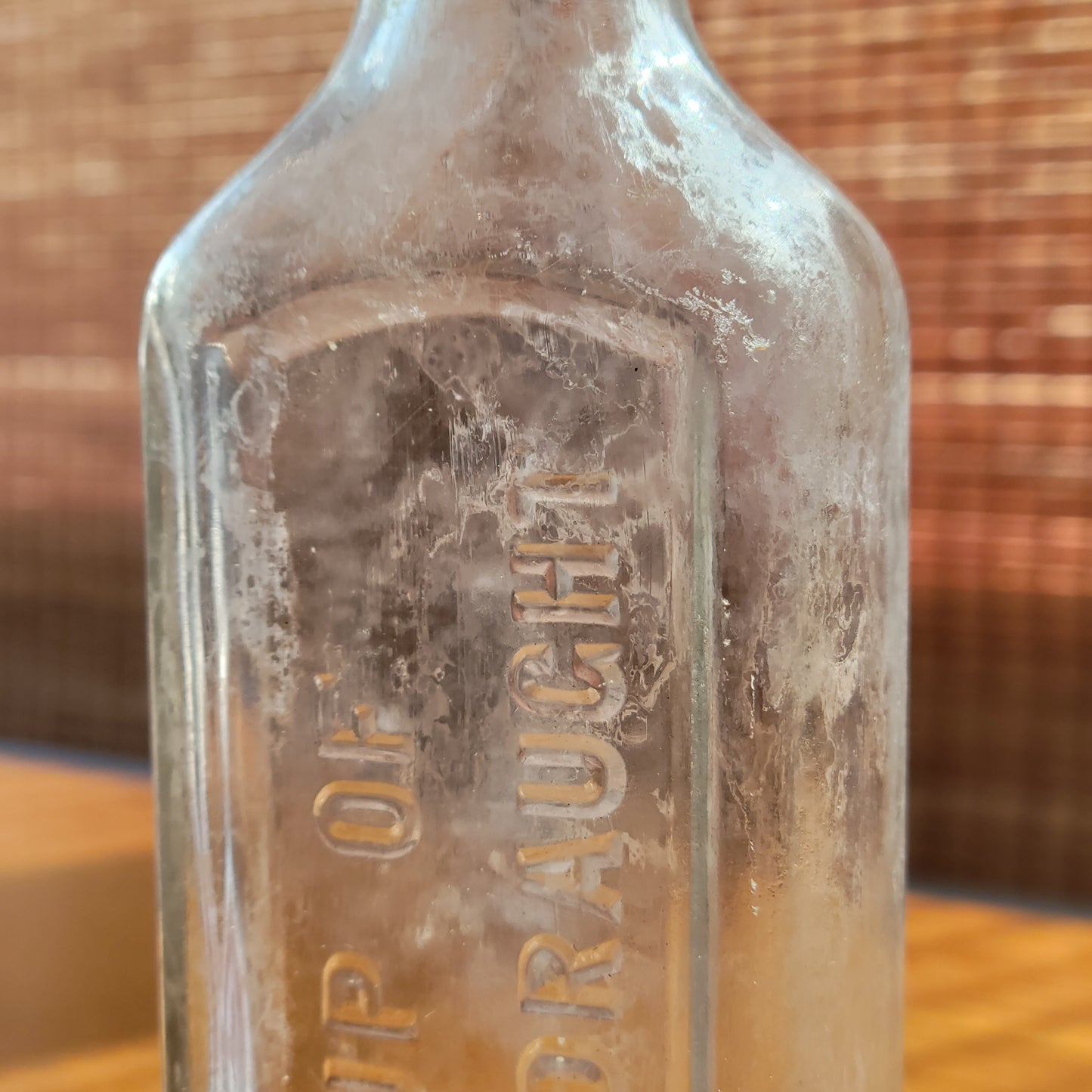 Vintage Patina'd Syrup Bottle